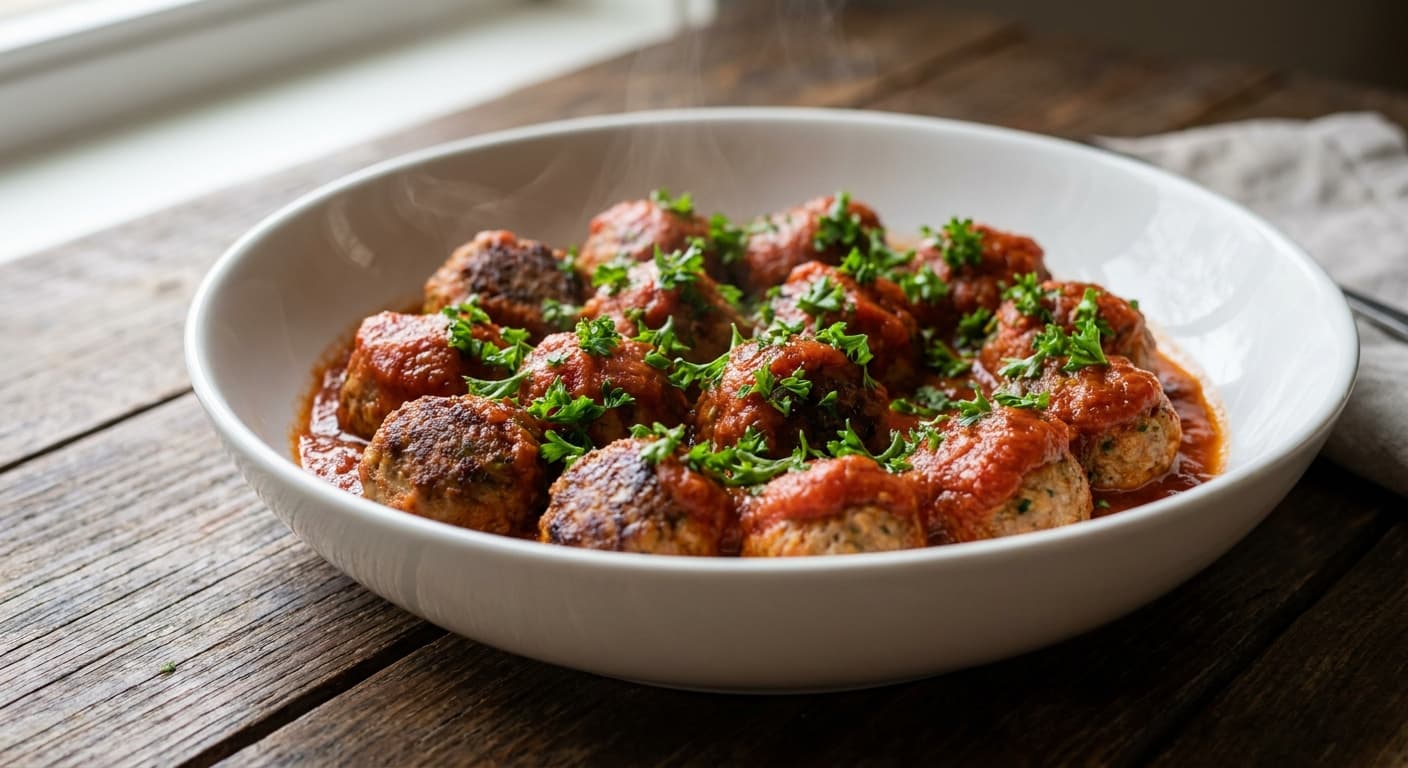 Turkey Meatballs in Tomato Sauce