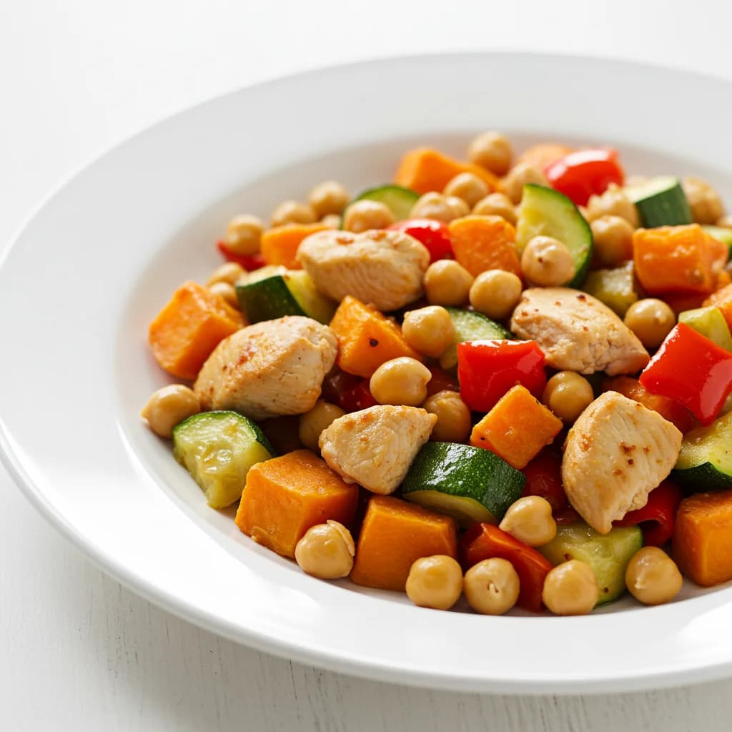 Tuscan Chicken & Roast Veggie Power-Pan