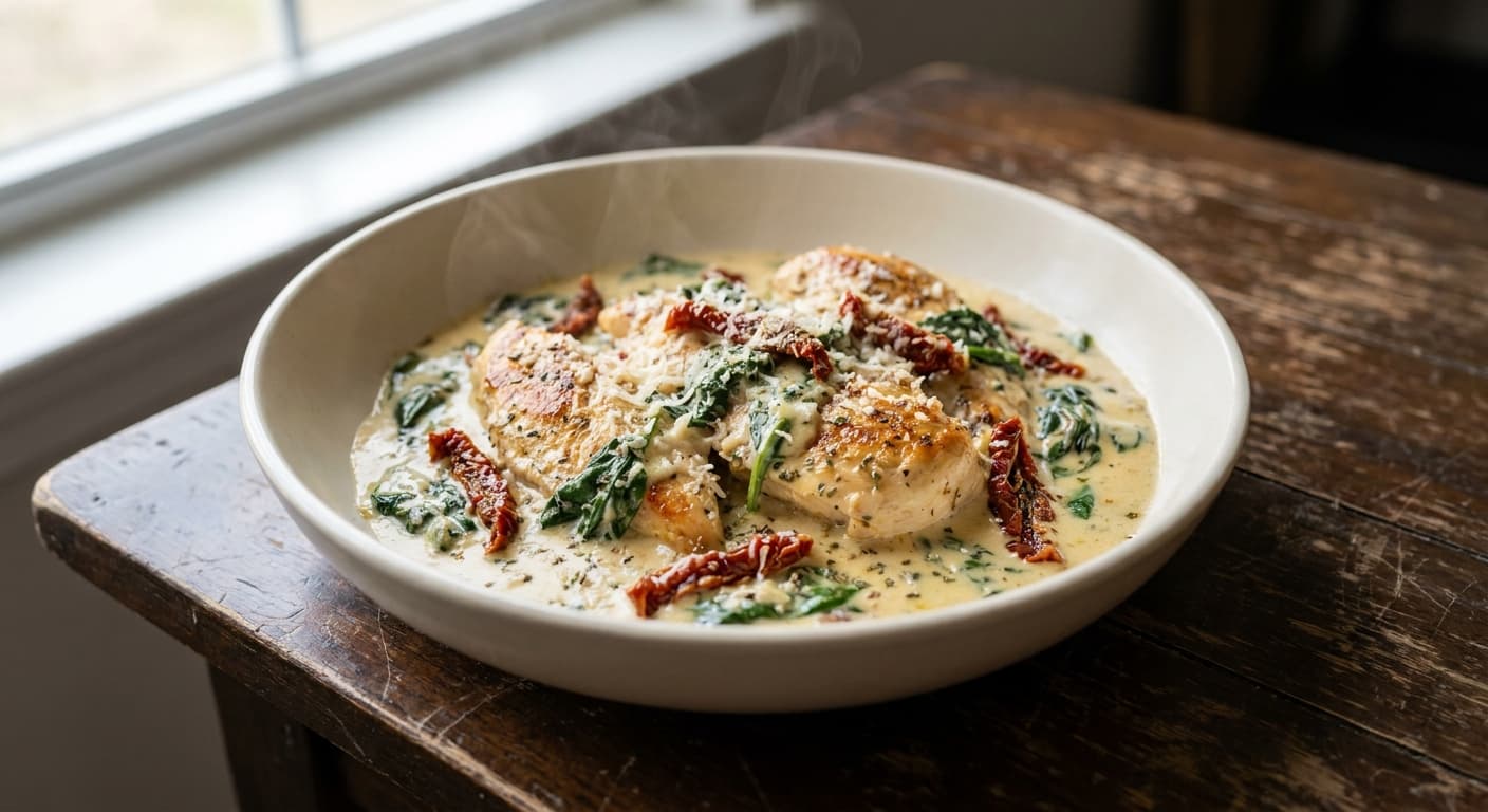 Tuscan Chicken with Sun-Dried Tomatoes