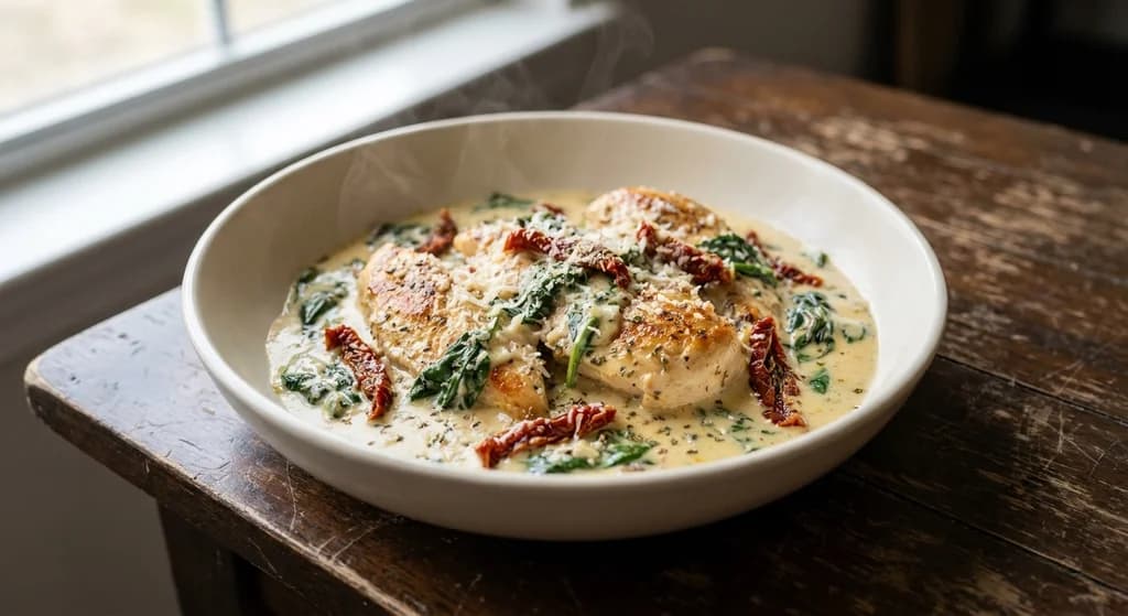 Tuscan Chicken with Sun-Dried Tomatoes
