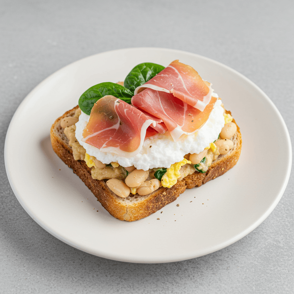 Tuscan Prosciutto & White Bean Toast