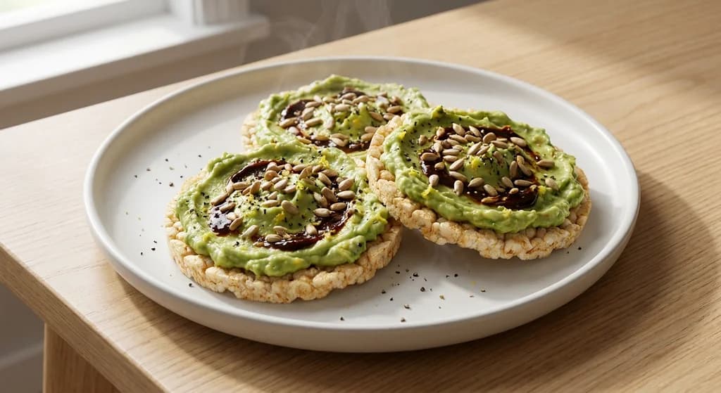 Vegemite & Avocado Rice Cakes