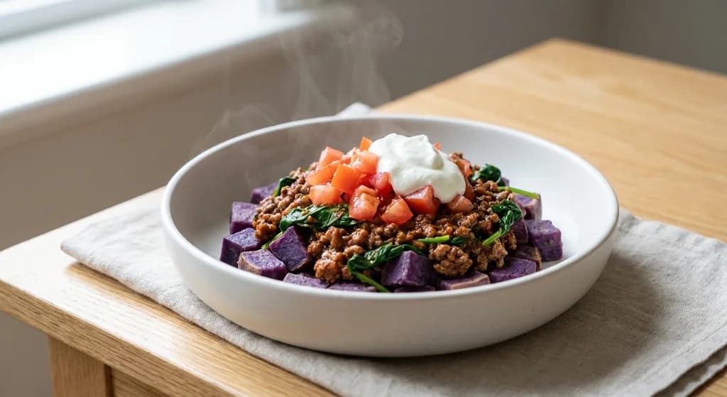 Vegemite Beef & Sweet Potato Bowl