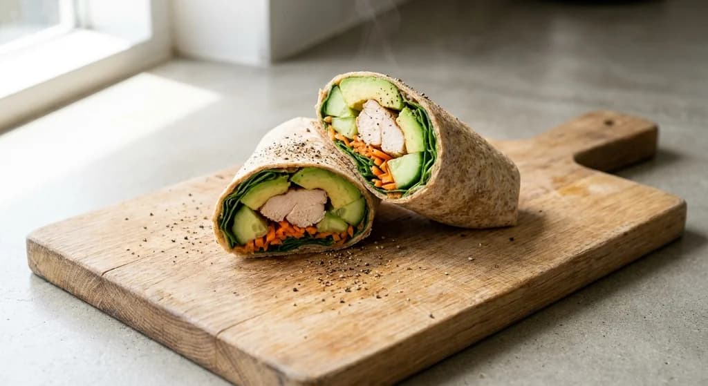 Vegemite Chicken & Avocado Wrap