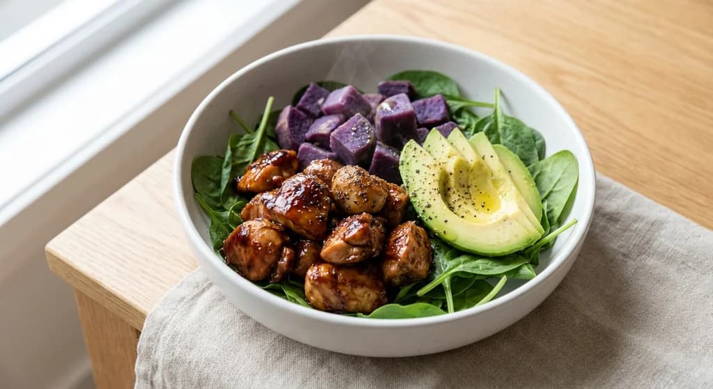 Vegemite Chicken & Sweet Potato Bowl