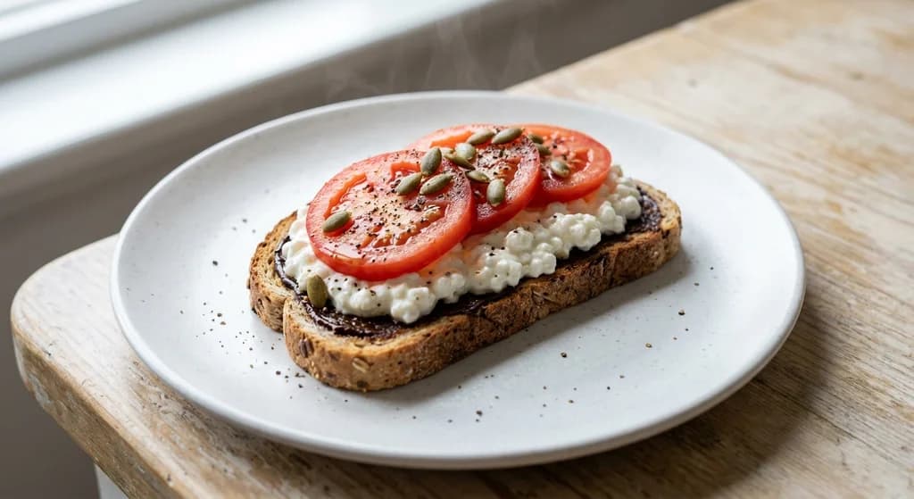 Vegemite & Cottage Cheese Toast