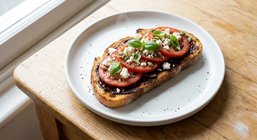 Vegemite, Tomato & Feta Sourdough