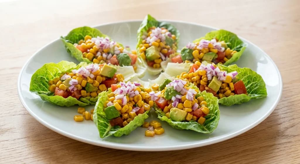Warm Corn & Avocado Salsa Cups
