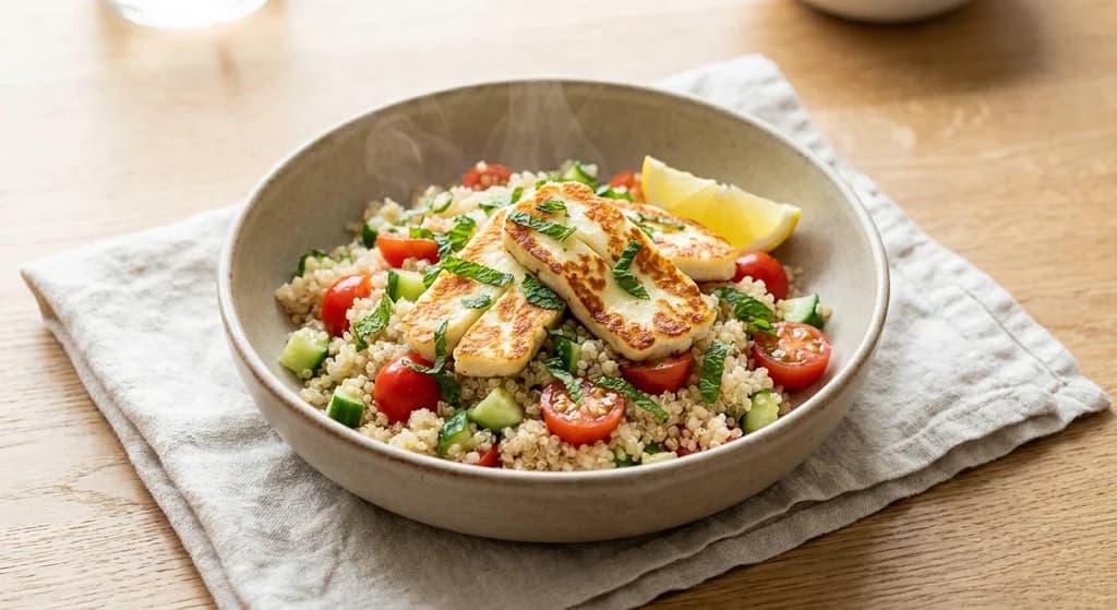 Warm Quinoa & Halloumi Salad