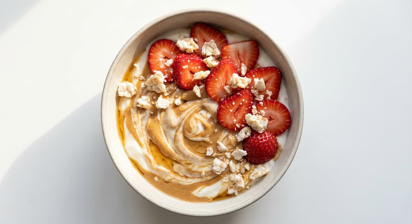 Whipped Peanut Butter & Jam Protein Bowl