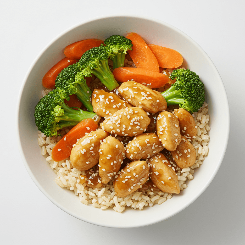 Zesty Ginger Sesame Chicken Bowl