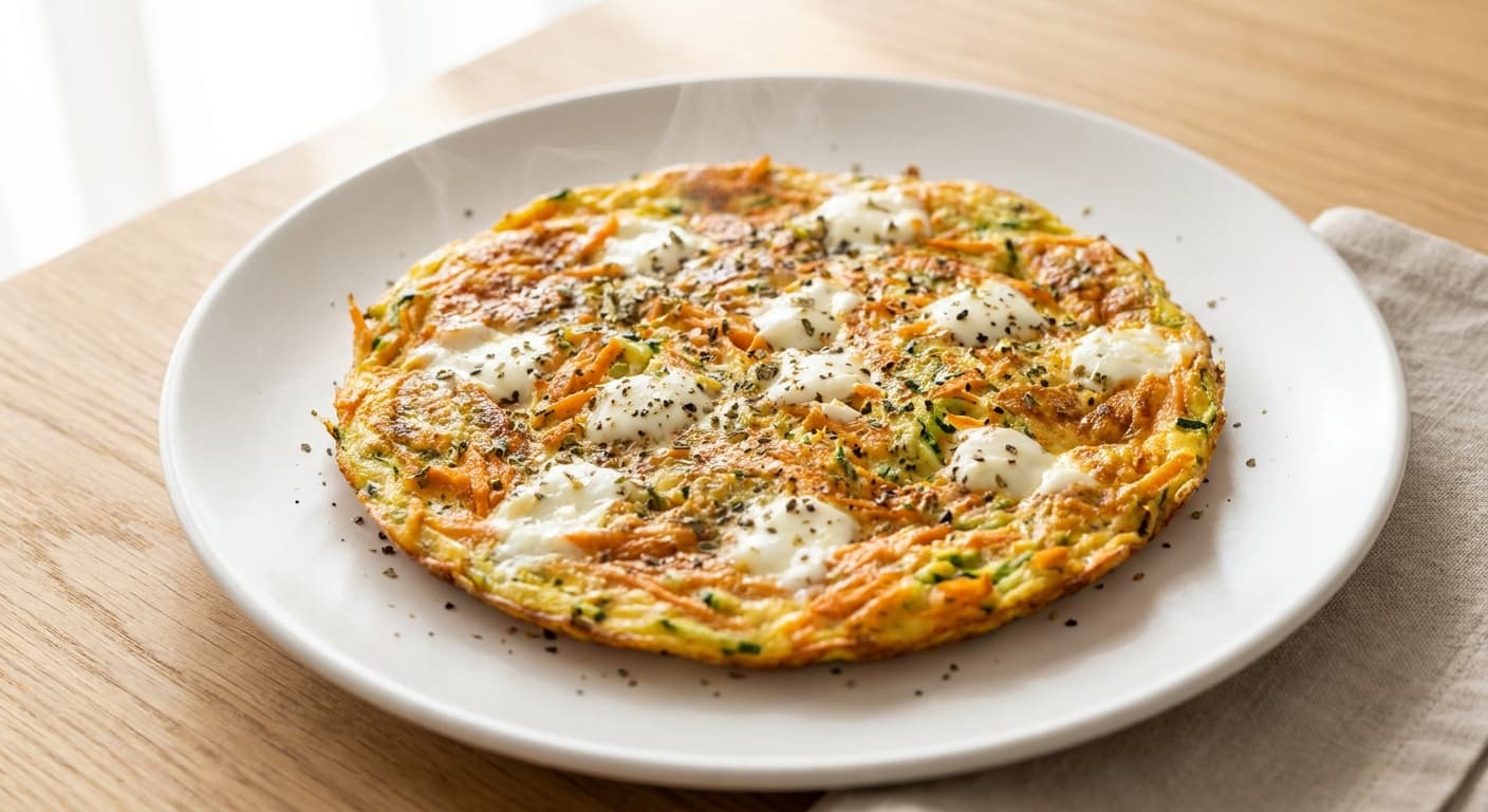 Zucchini and Carrot Omelette