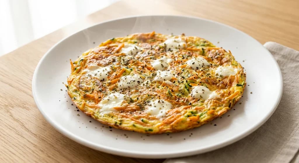 Zucchini and Carrot Omelette