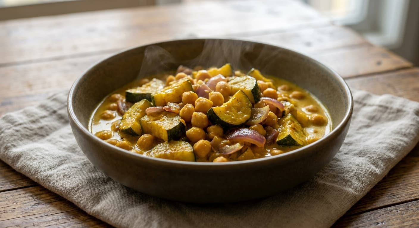 Zucchini and Chickpea Curry
