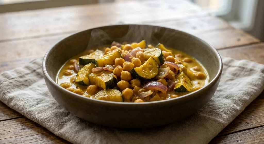 Zucchini and Chickpea Curry
