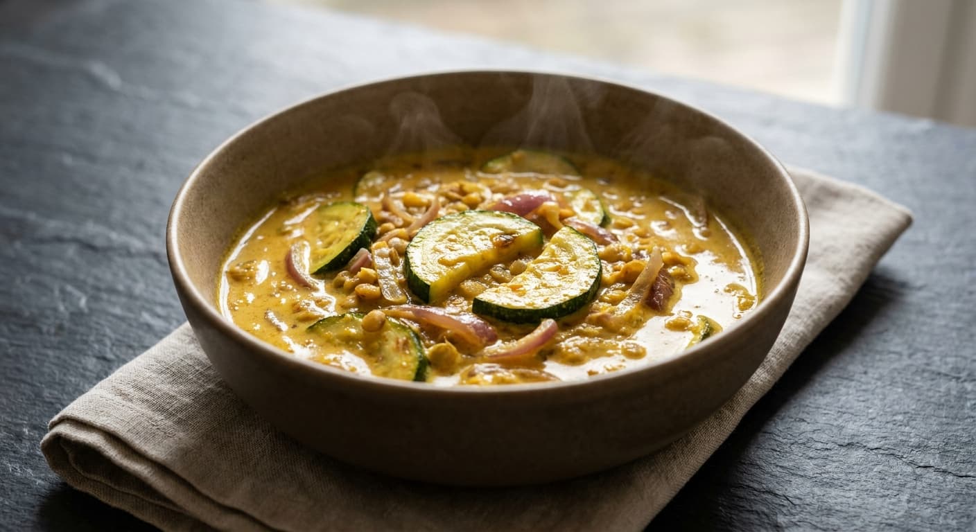 Zucchini & Lentil Coconut Curry