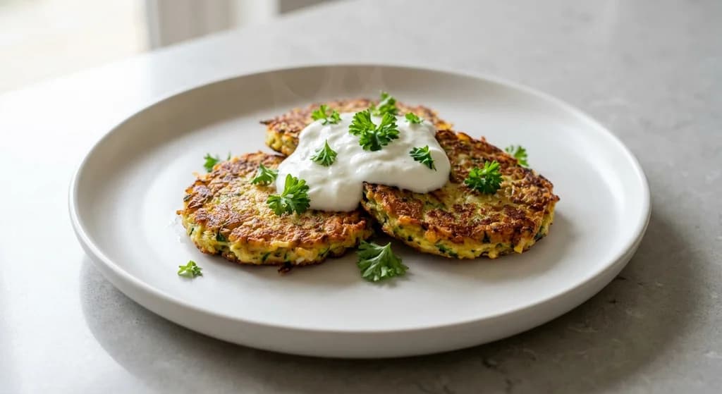 Zucchini & Parmesan Fritters